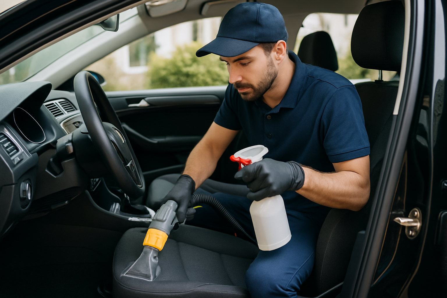 Nettoyage intérieur de voiture à domicile