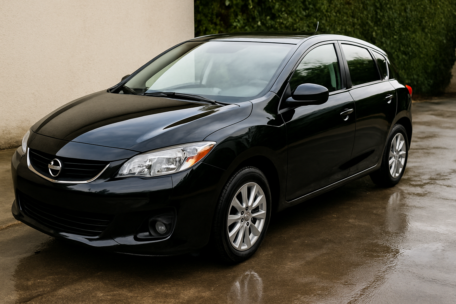 Voiture propre après nettoyage complet
